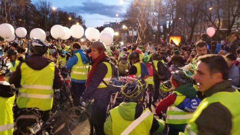 Bicicletas en la Cabalgata de Reyes Madrid