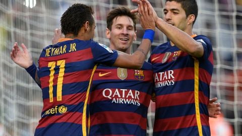 Messi, Neymar y Su&aacute;rez