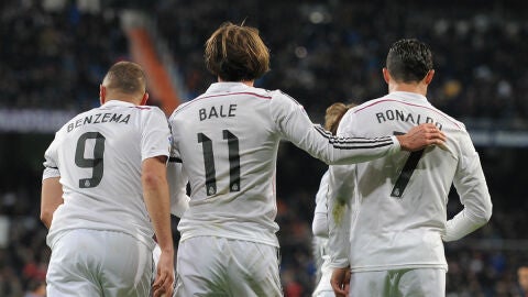 Benzema, Bale y Cristiano