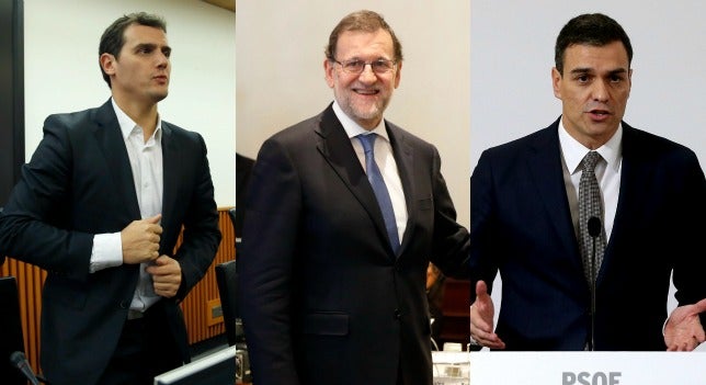 Rajoy pacta con Sánchez y Rivera mantener el 155 en Cataluña tras el Govern propuesto por Torra Rajoy pacta con Sánchez y Rivera mantener el 155 en Cataluña tras el Govern propuesto por Torra