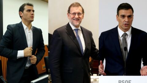 Rivera, Rajoy y S&aacute;nchez