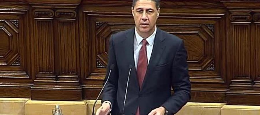 Xavier García Albiol durante su intervención en el pleno de investidura de Cataluña Xavier García Albiol durante su intervención en el pleno de investidura de Cataluña