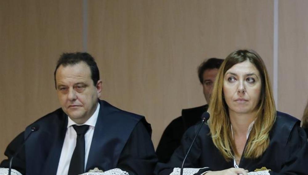   Los fiscales Anticorrupción Pedro Horrach y Ana Lamas al inicio esta mañana del juicio por el denominado Caso Nóos
