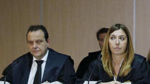  Los fiscales Anticorrupci&oacute;n Pedro Horrach y Ana Lamas al inicio esta ma&ntilde;ana del juicio por el denominado Caso N&oacute;os 