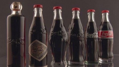 Origen de las primeras botellas de Coca Cola.
