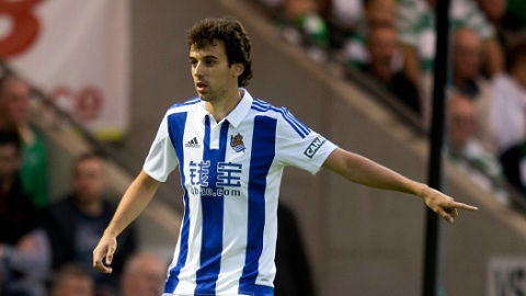 Rub&eacute;n Pardo, jugador de la Real Sociedad