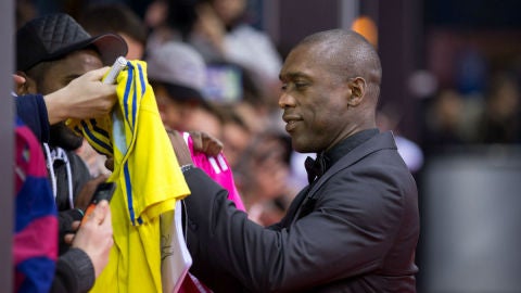 Clarence Seedorf, a su llegada a la gala de Z&uacute;rich