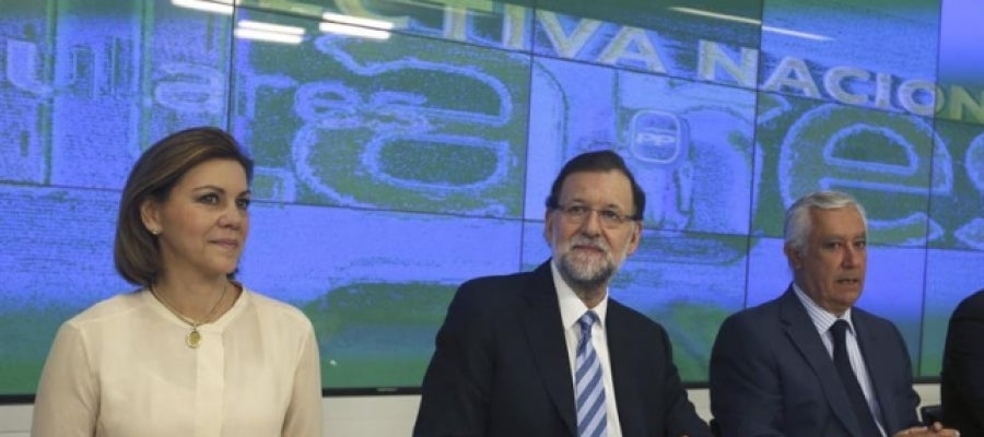 Mariano Rajoy en la Junta Directiva del PP