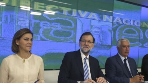 Mariano Rajoy en la Junta Directiva del PP