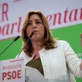 La secretaria general del PSOE-A y presidenta de la Junta de Andalucía, Susana Díaz,