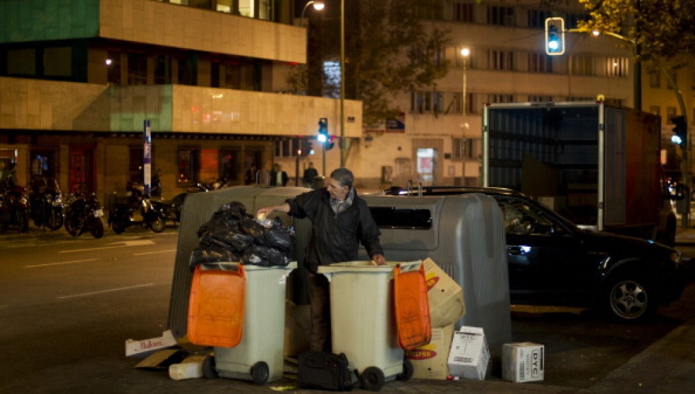 Contenedores de basura en Madrid