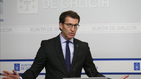 El presidente de la Xunta, Alberto N&uacute;&ntilde;ez Feij&oacute;o