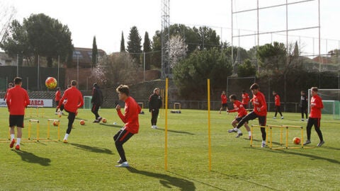 Entrenamiento del Atl&eacute;tico de Madrid en el Cerro del Espino