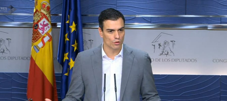 Pedro Sánchez en rueda de prensa Pedro Sánchez en rueda de prensa
