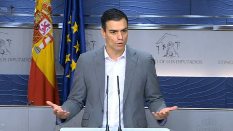 Pedro S&aacute;nchez en rueda de prensa