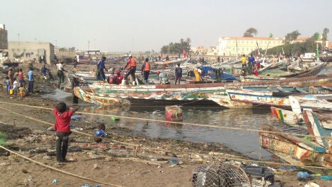 Puerto de Saint Louis. Senegal.
