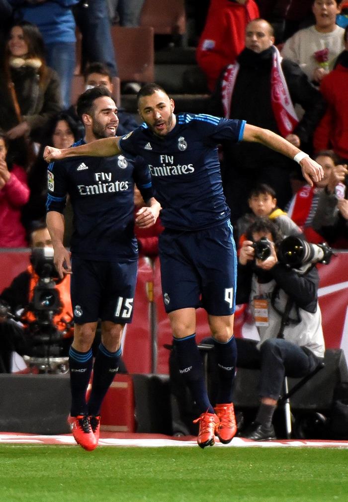 Dani Carvajal: "Seguimos enganchados a la Liga" Dani Carvajal: "Seguimos enganchados a la Liga"