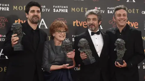 El equipo de 'Truman' en los Goya 2016 El equipo de 'Truman' en los Goya 2016