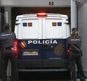 Un furgón policial a su llegada a la Audiencia Nacional Un furgón policial a su llegada a la Audiencia Nacional