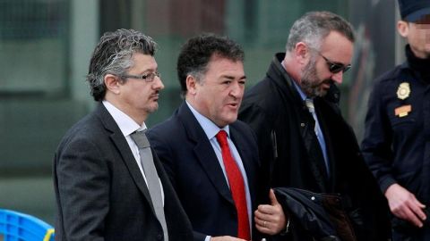 'Pepote' Ballester, a su llegada a la Audiencia de Palma.