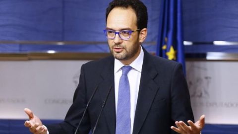 El portavoz socialista en el Congreso, Antonio Hernando 