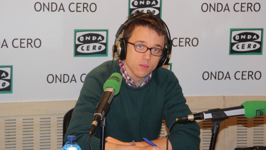 El portavoz en el Congreso y Secretario Pol&iacute;tico de Podemos, &Iacute;&ntilde;igo Errej&oacute;n, durante una entrevista en Onda Cero