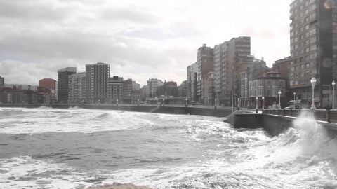 Temporal en Gij&oacute;n (febrero 2016)