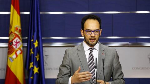 El portavoz del PSOE en el Congreso, Antonio Hernando