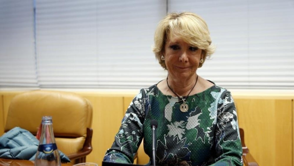 La portavoz del PP en el Ayuntamiento de Madrid, Esperanza Aguirre