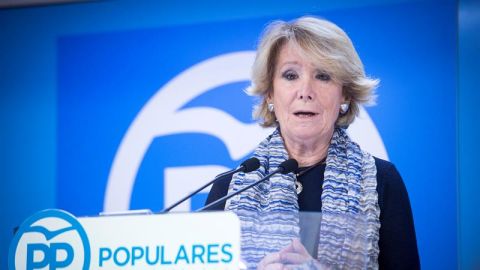 Esperanza Aguirre dimite como presidenta del PP de Madrid