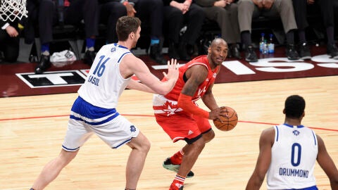 Kobe Bryant y Pau Gasol durante el All Star de Toronto