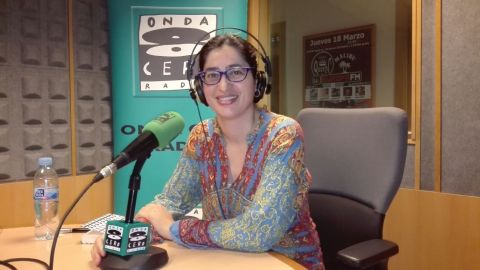 Mar&iacute;a Reimondez visita los estudios de Onda Cero Galicia