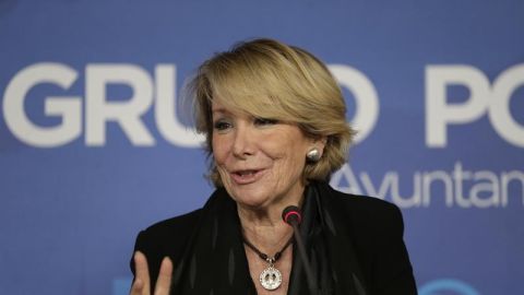 La portavoz del PP en el Ayuntamiento de Madrid, Esperanza Aguirre