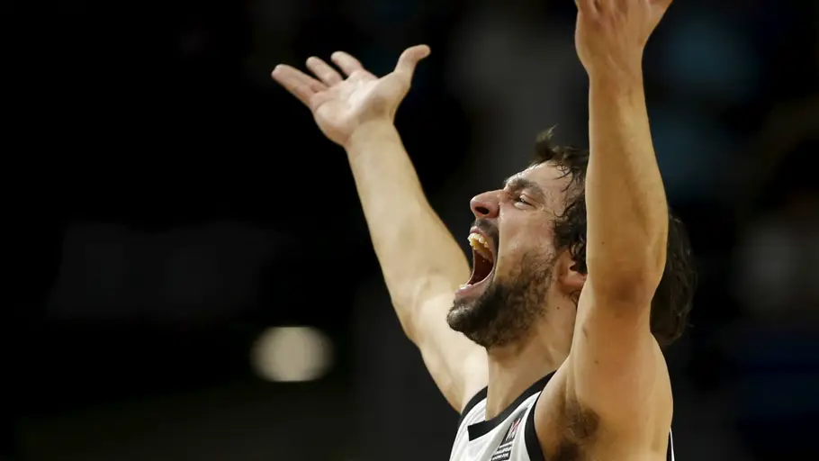 Sergio Llull celebra un triunfo del Real Madrid Sergio Llull celebra un triunfo del Real Madrid