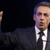 El líder del partido conservador Los Republicanos, Nicolás Sarkozy.