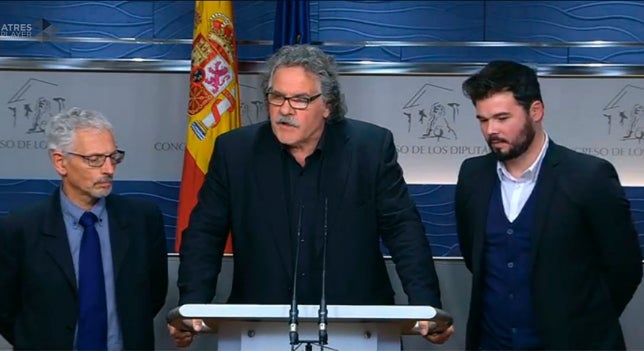 Joan Tardá: "Sánchez nos ha dejado claro que nunca aceptará un referéndum" Joan Tardá: "Sánchez nos ha dejado claro que nunca aceptará un referéndum"