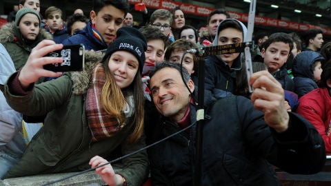 Luis Enrique, antes del partido contra el Sporting de Gij&oacute;n
