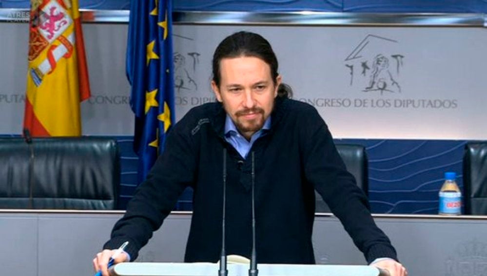 El líder de Podemos, Pablo Iglesias