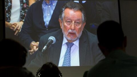 El exvicealcalde de Valencia, Alfonso Grau, durante su declaraci&oacute;n en el juicio por el 'caso N&oacute;os'