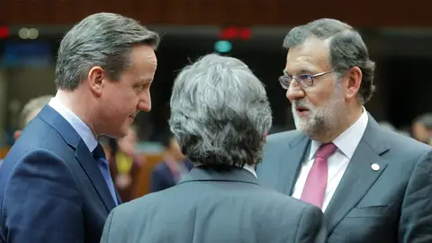 Mariano Rajoy junto a Cameron Mariano Rajoy junto a Cameron