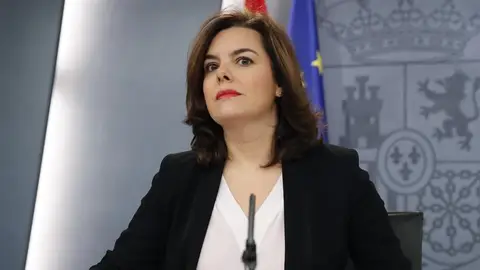 La vicepresidenta del Gobierno, Soraya Sáenz de Santamaría La vicepresidenta del Gobierno, Soraya Sáenz de Santamaría