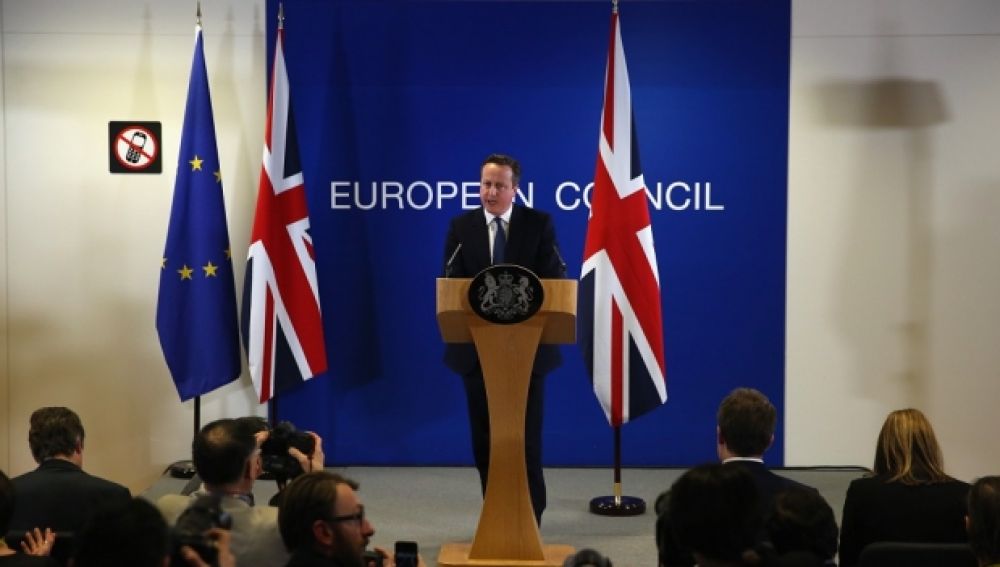 David Cameron, tras la reunión en Bruselas