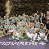 El Real Madrid Baloncesto celebra la Copa del Rey El Real Madrid Baloncesto celebra la Copa del Rey