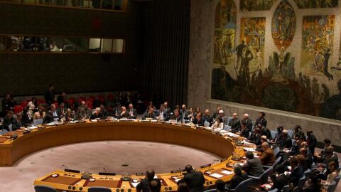 Una sesi&oacute;n del Consejo de Seguridad de la ONU