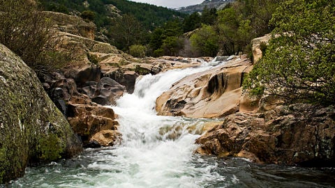 La salida de charca verde, en La Pedriza