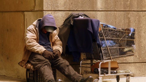 Imagen de un indigente