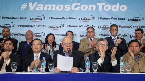 La coalici&oacute;n pol&iacute;tica de oposici&oacute;n venezolana Mesa de Unidad Democr&aacute;tica
