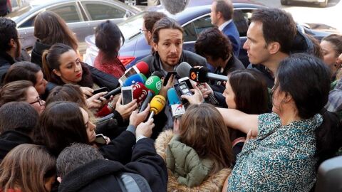 El l&iacute;der de Podemos, Pablo Iglesias