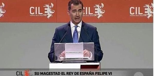 La televisión puertorriqueña rotula con errata a su "magestad" el rey de España La televisión puertorriqueña rotula con errata a su "magestad" el rey de España