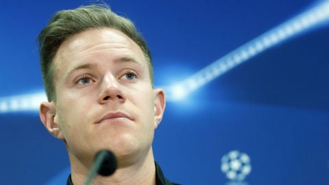 Ter Stegen, en rueda de prensa